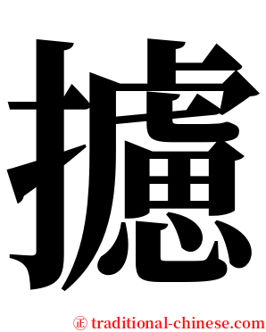 攄 serif font