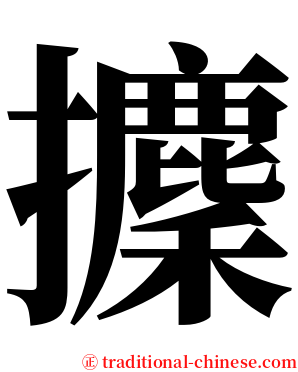 攈 serif font