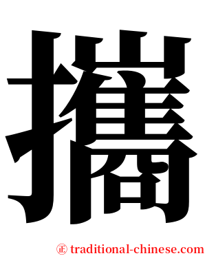 攜 serif font