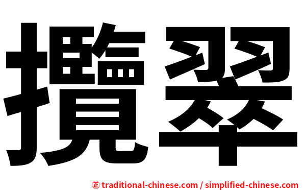 攬翠