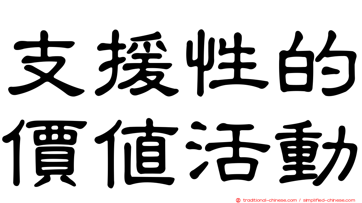 支援性的價值活動