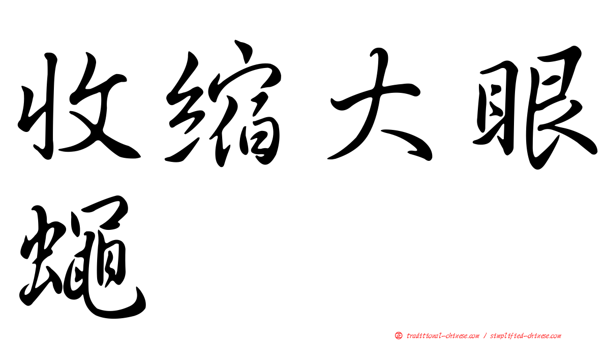 收縮大眼蠅