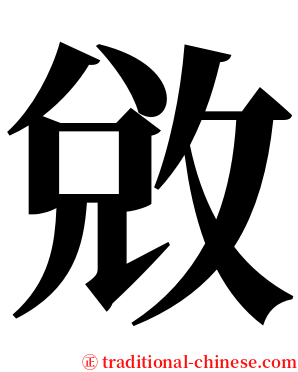 敓 serif font