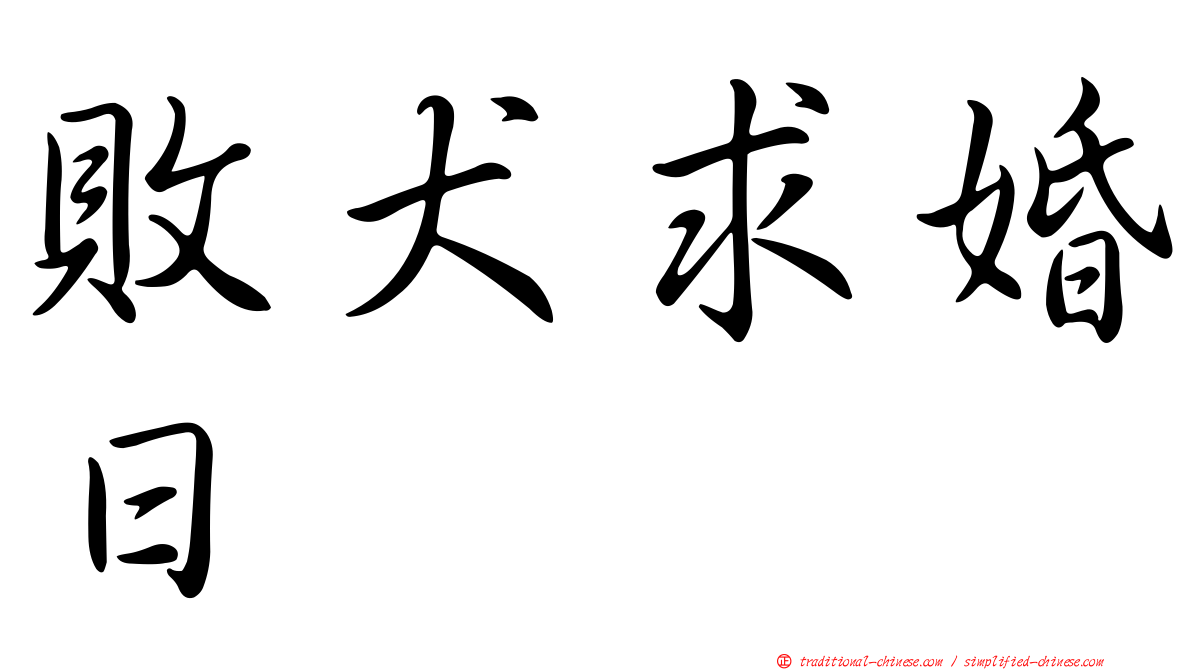 敗犬求婚日
