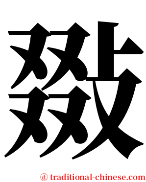 敠 serif font