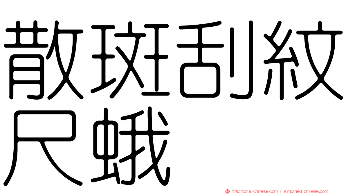 散斑刮紋尺蛾