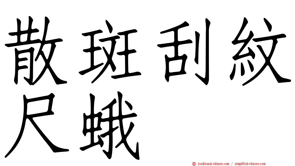 散斑刮紋尺蛾