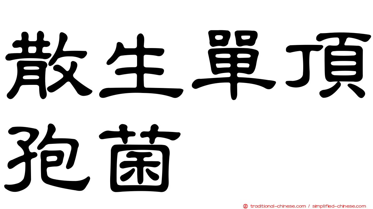 散生單頂孢菌