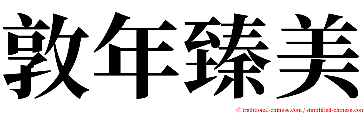 敦年臻美 serif font