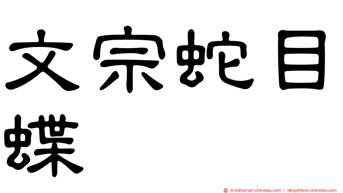 文宗蛇目蝶