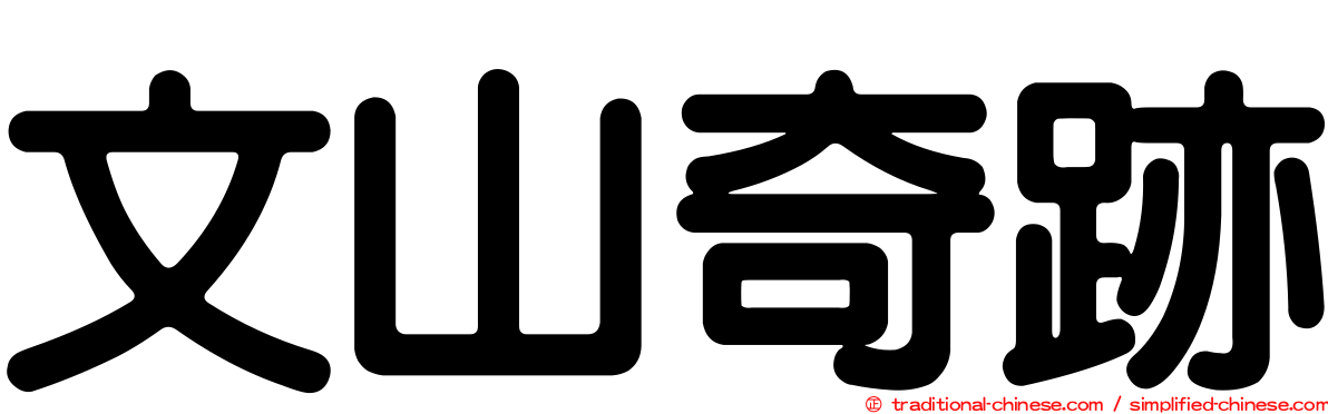 文山奇跡