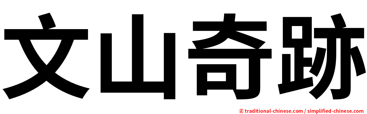文山奇跡