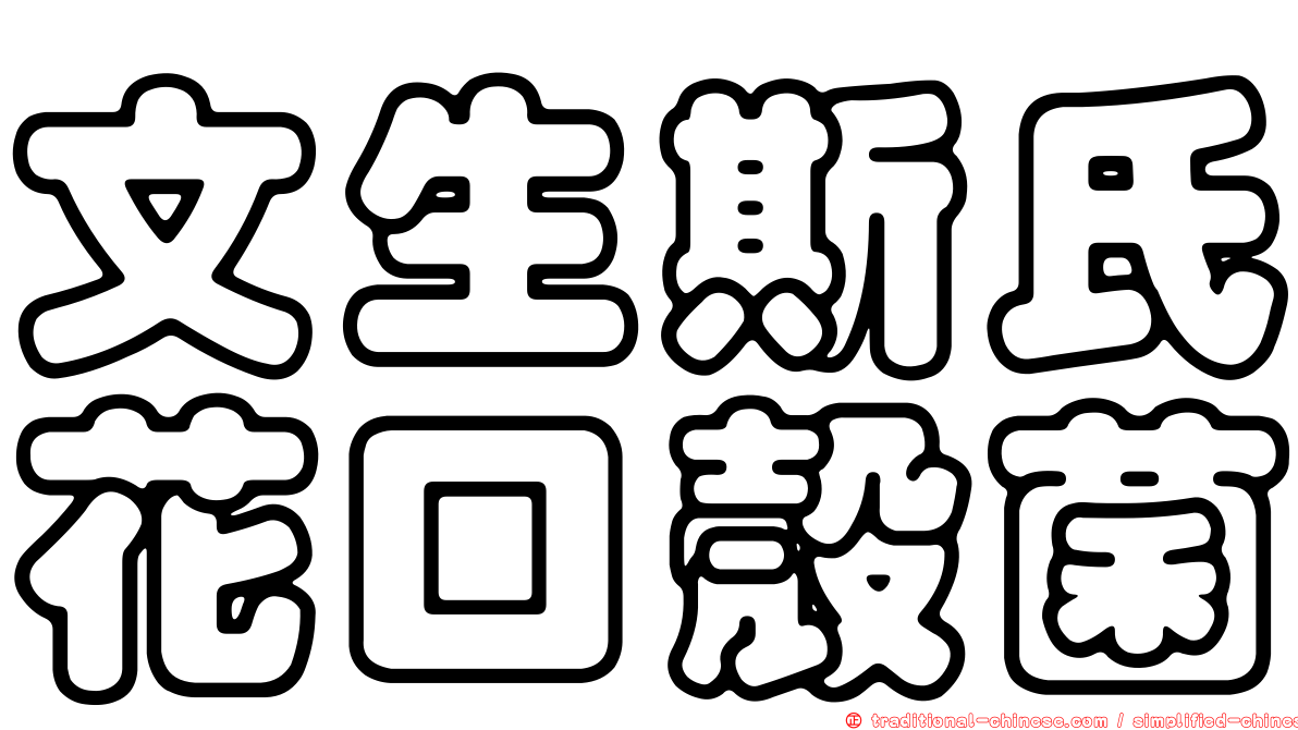 文生斯氏花口殼菌