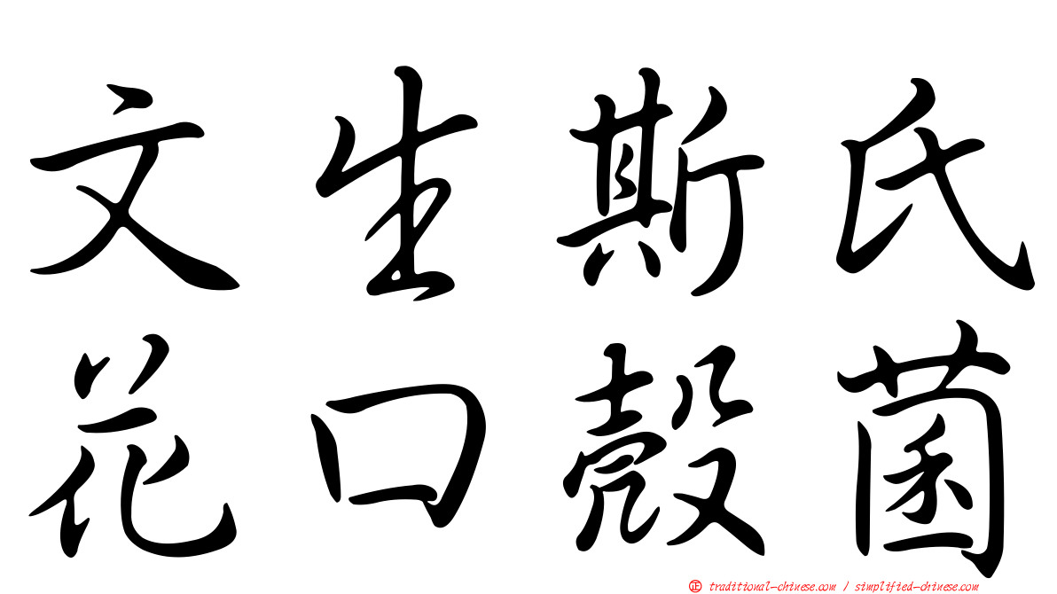 文生斯氏花口殼菌