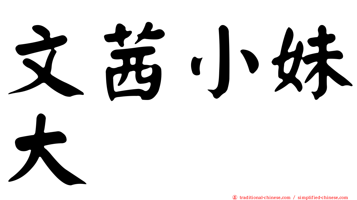 文茜小妹大