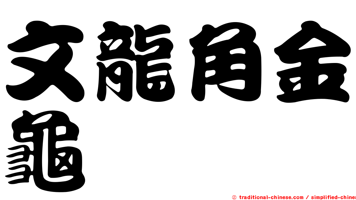 文龍角金龜