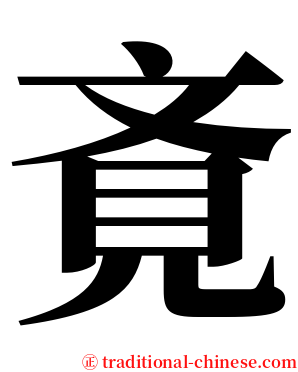 斍 serif font