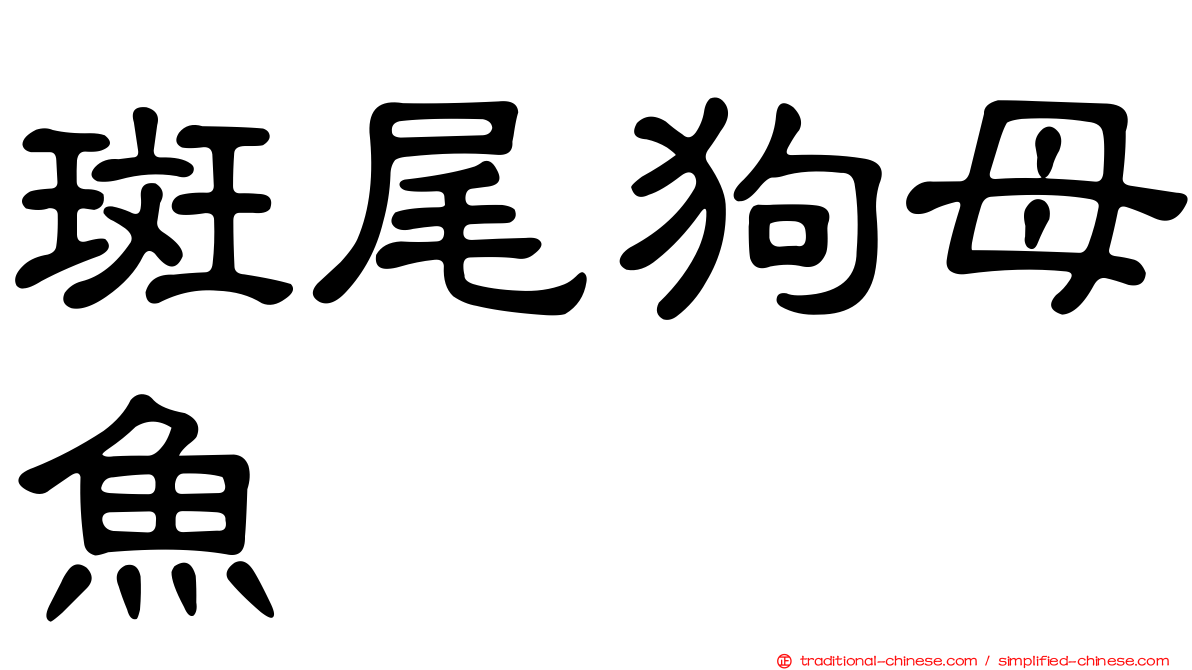 斑尾狗母魚