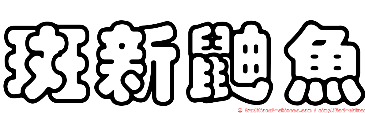 斑新鼬魚