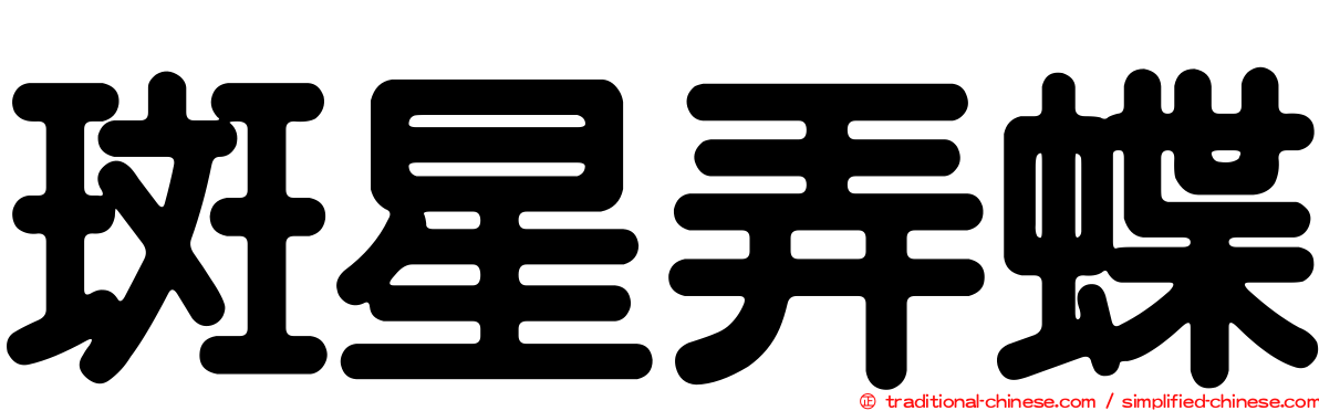 斑星弄蝶