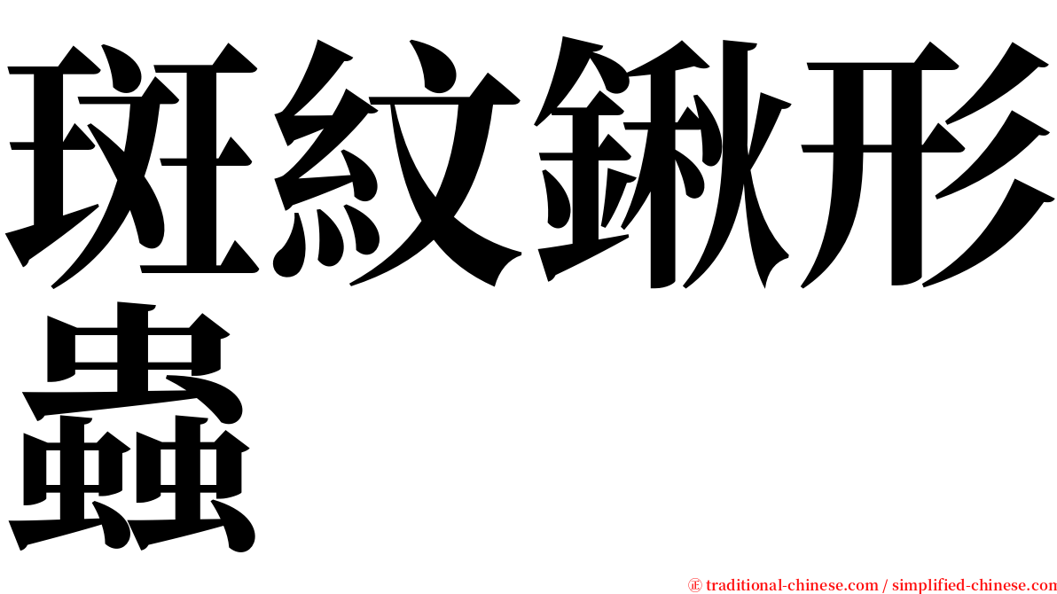 斑紋鍬形蟲 serif font