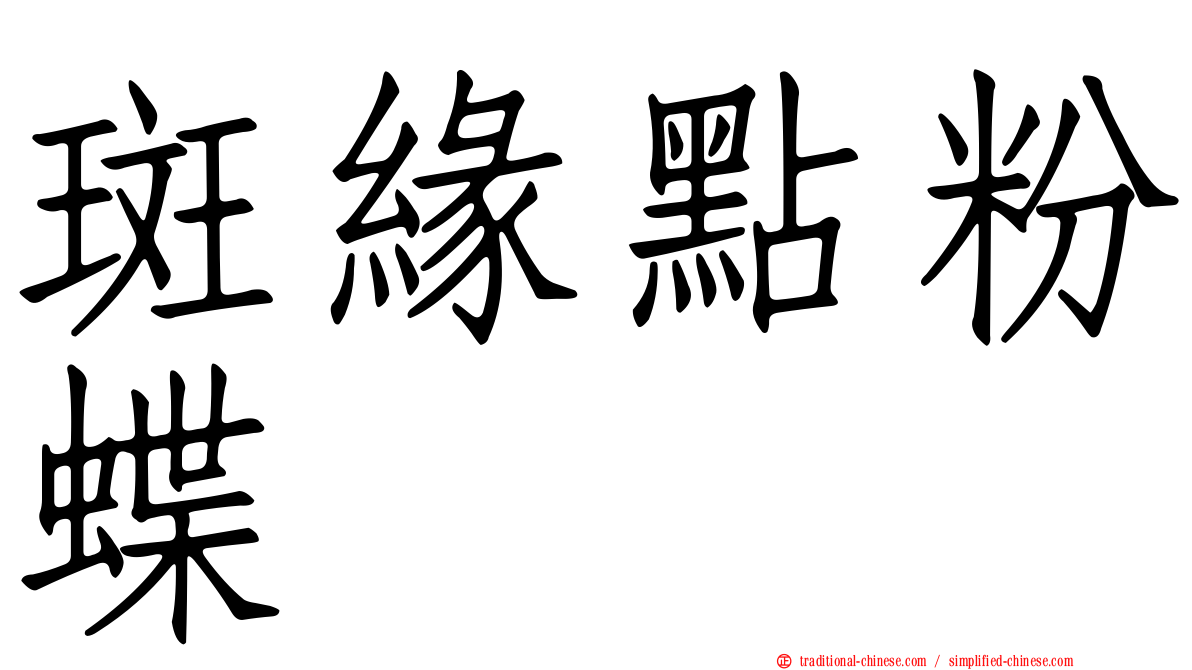 斑緣點粉蝶