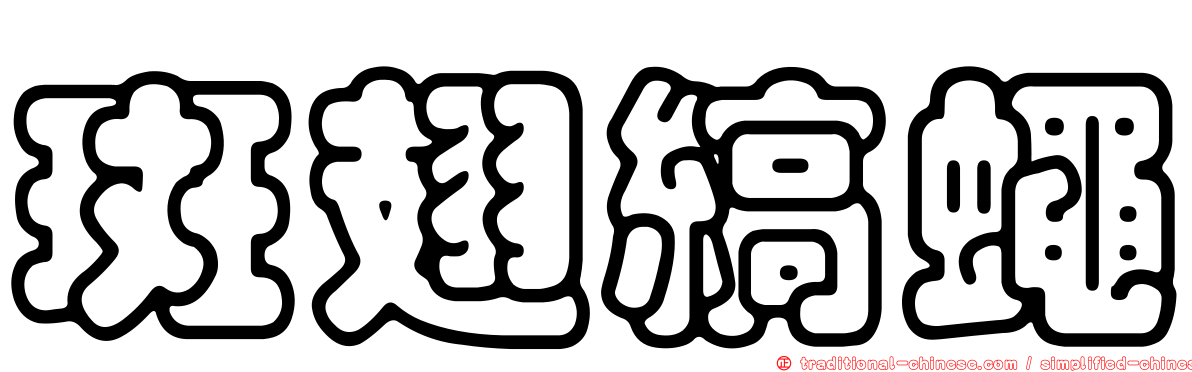 斑翅縞蠅