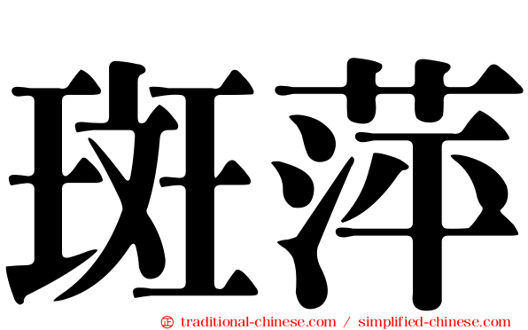 斑萍