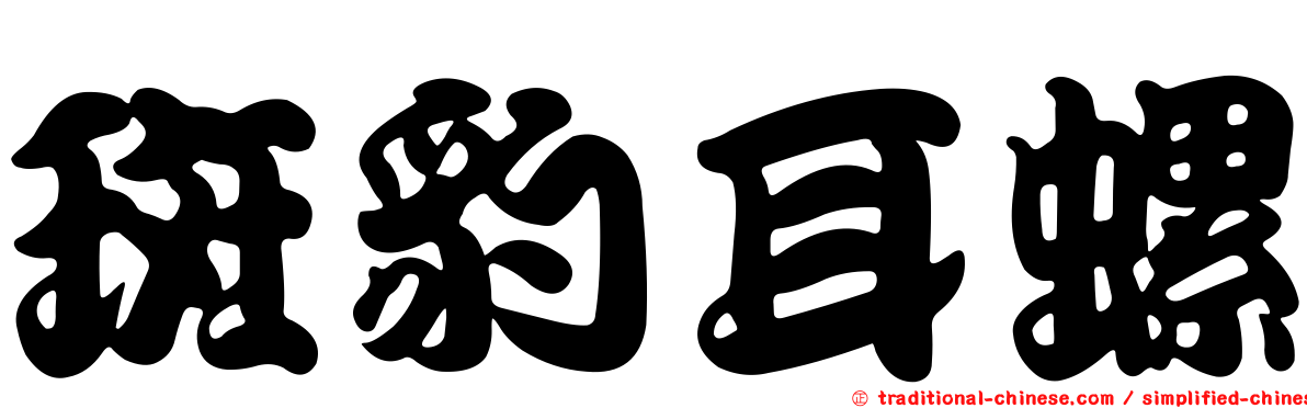 斑豹耳螺