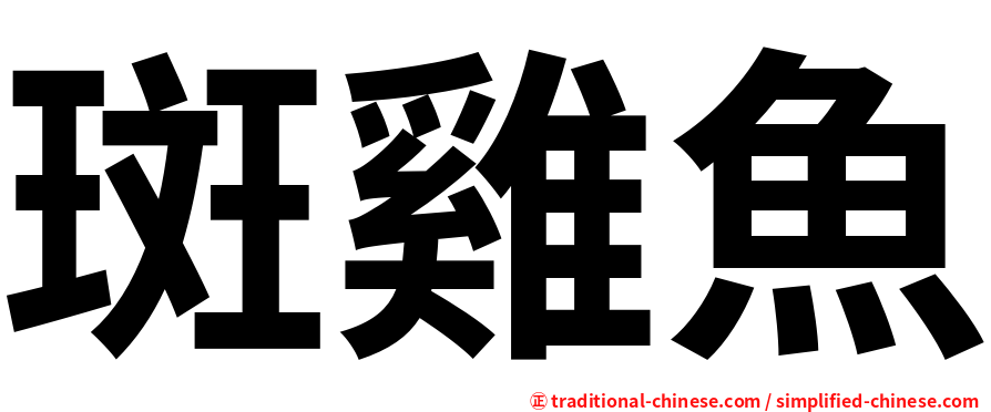 斑雞魚