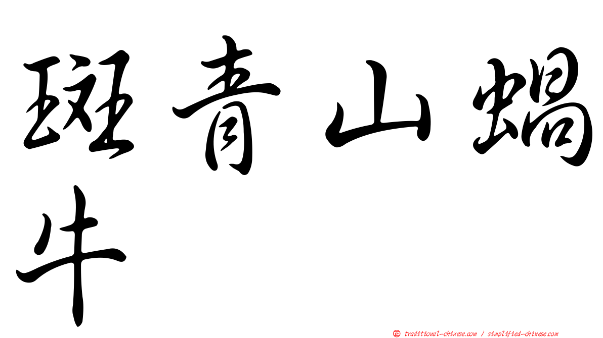 斑青山蝸牛
