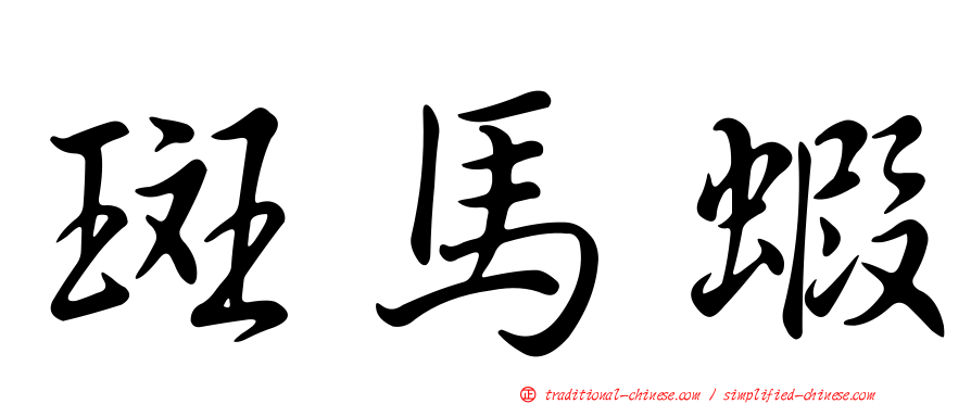 斑馬蝦