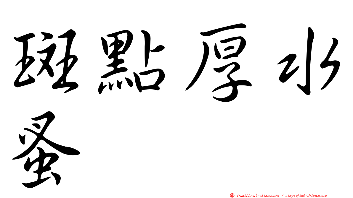 斑點厚水蚤