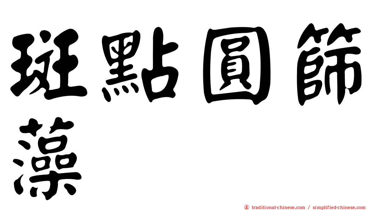 斑點圓篩藻