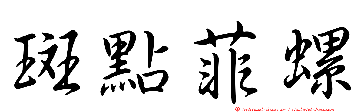 斑點菲螺