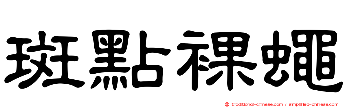 斑點裸蠅