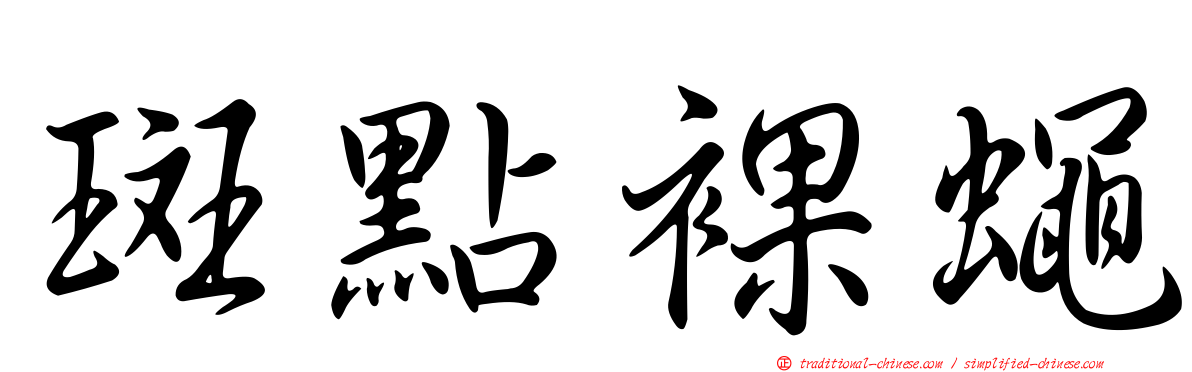 斑點裸蠅