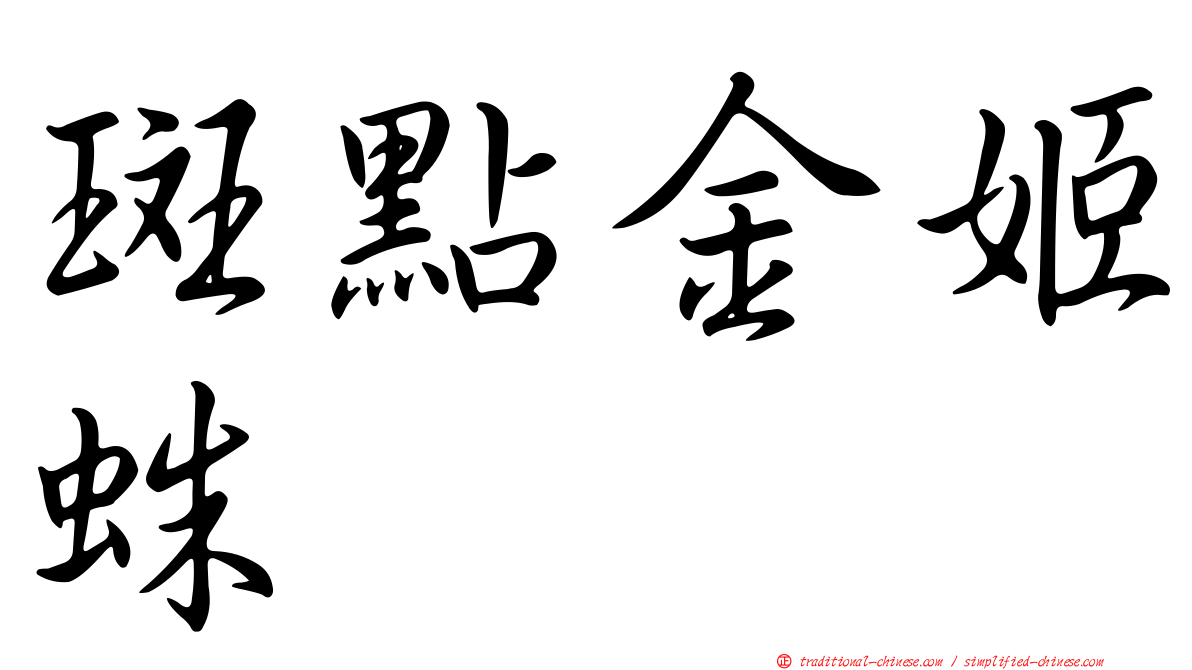 斑點金姬蛛