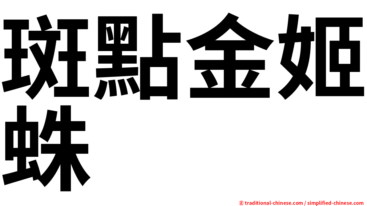 斑點金姬蛛