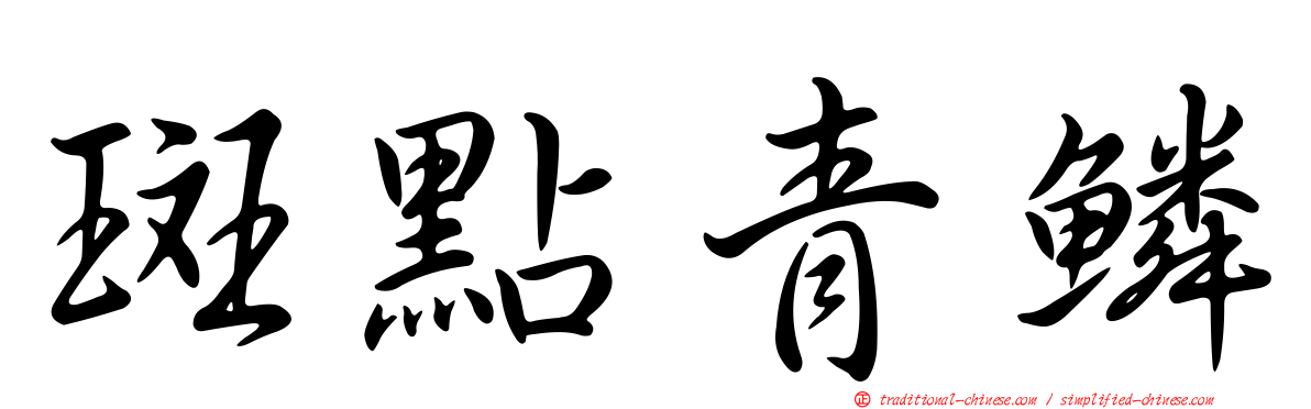 斑點青鱗