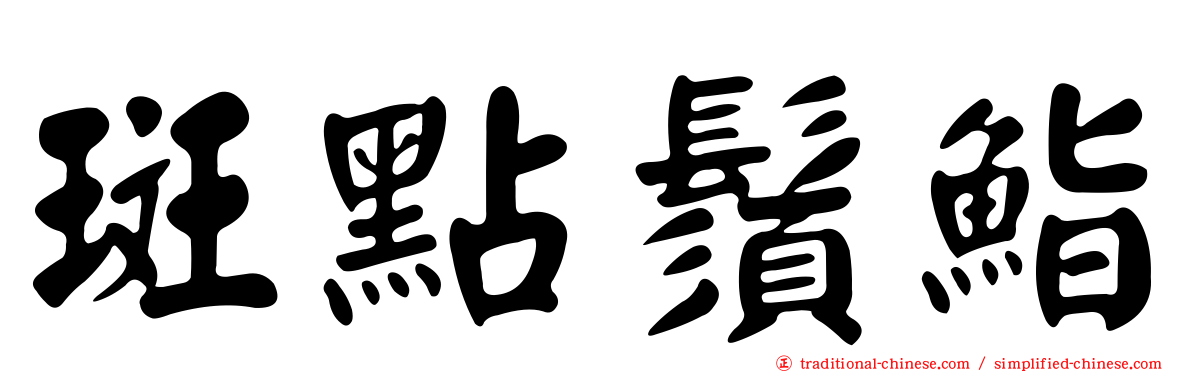 斑點鬚鮨