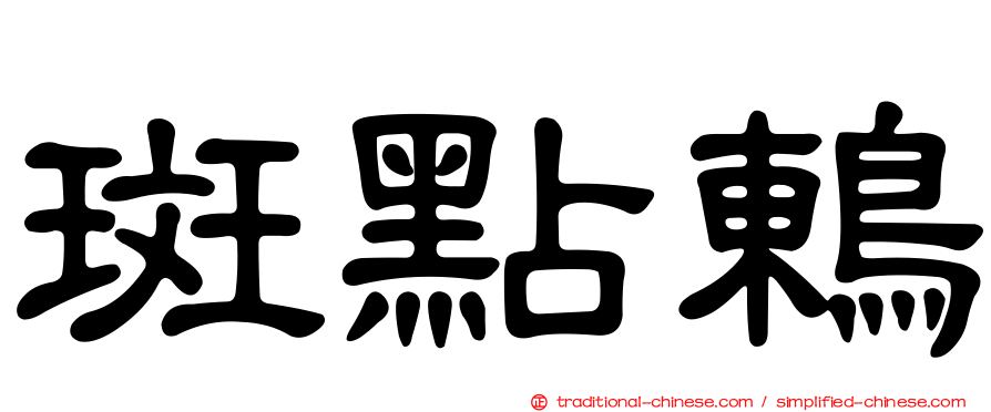 斑點鶇
