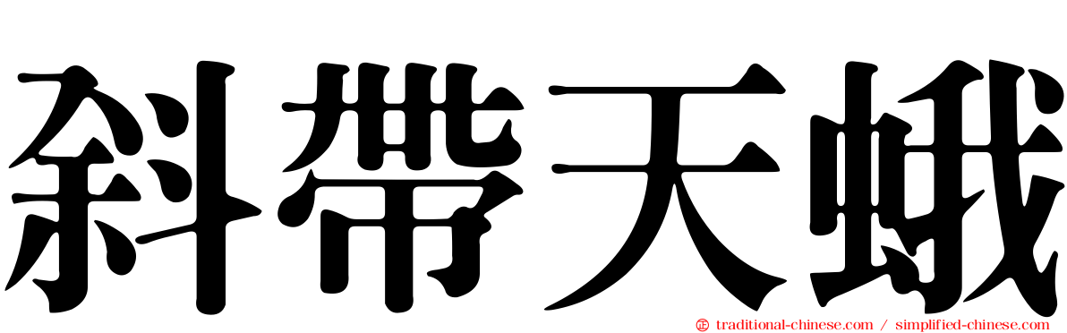 斜帶天蛾