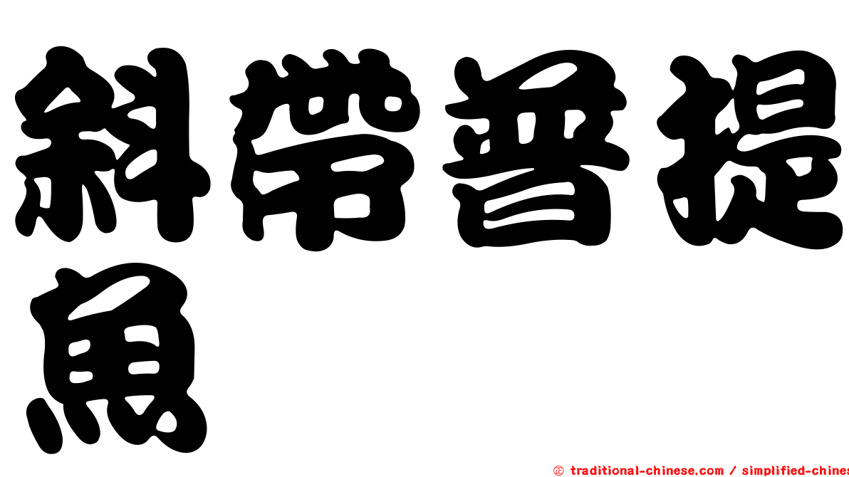 斜帶普提魚