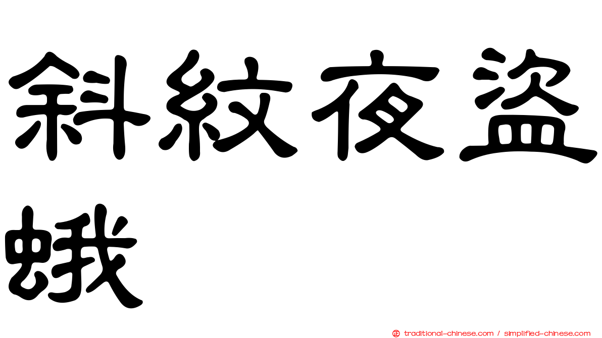 斜紋夜盜蛾