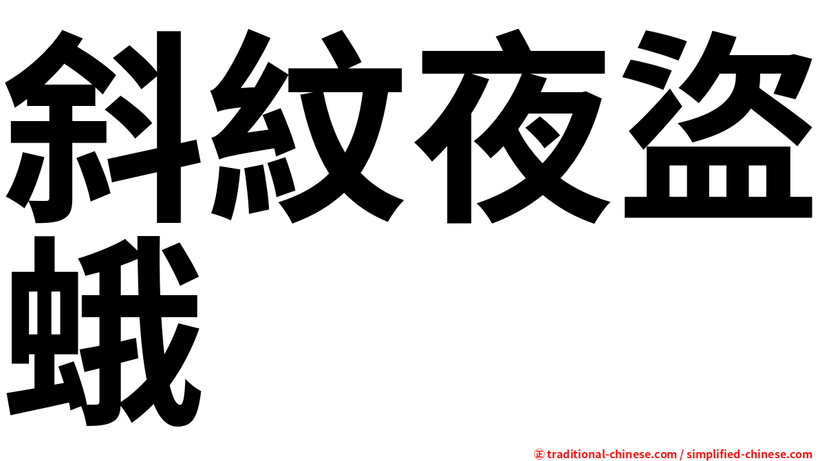 斜紋夜盜蛾