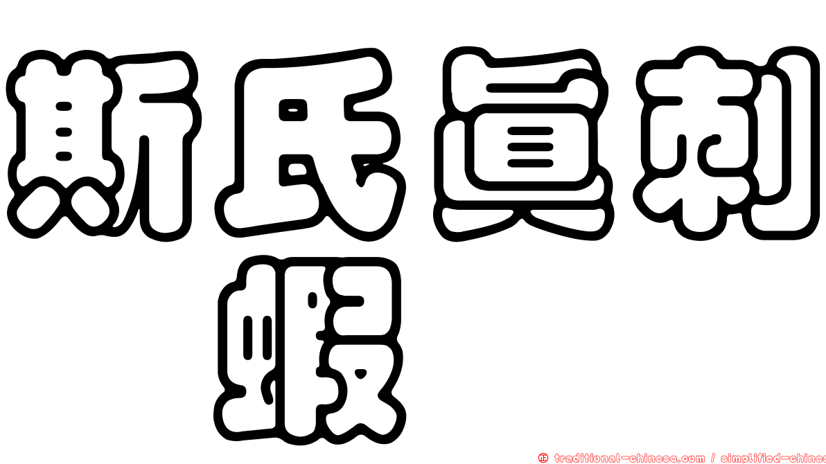 斯氏真刺鎧蝦