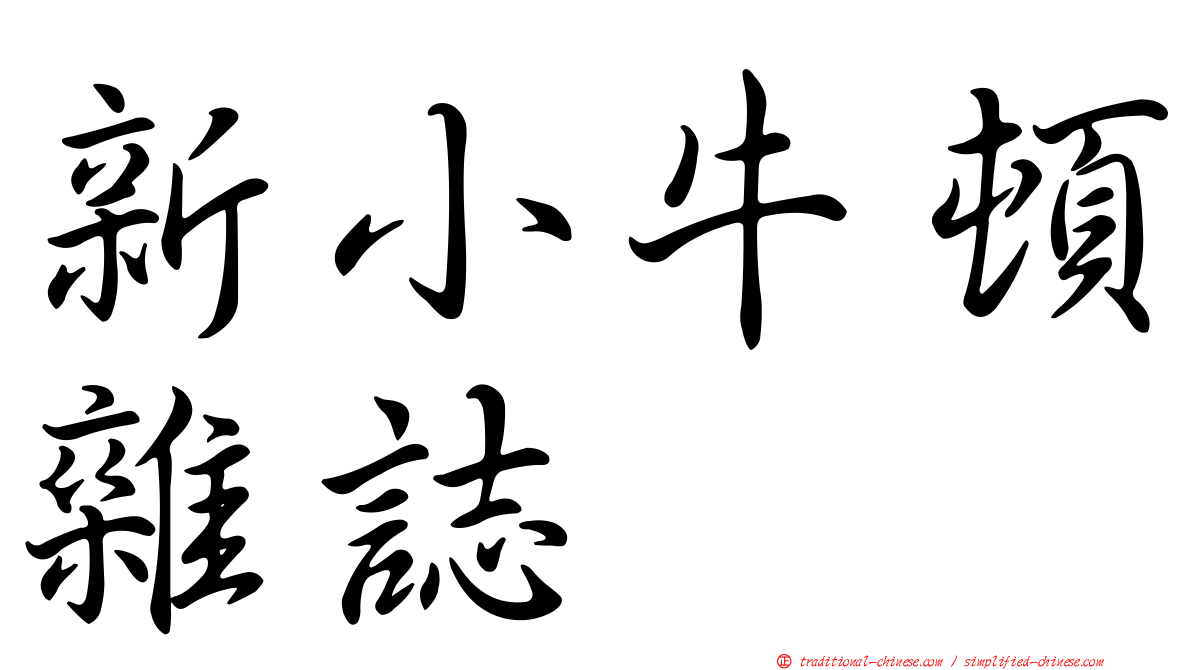 新小牛頓雜誌