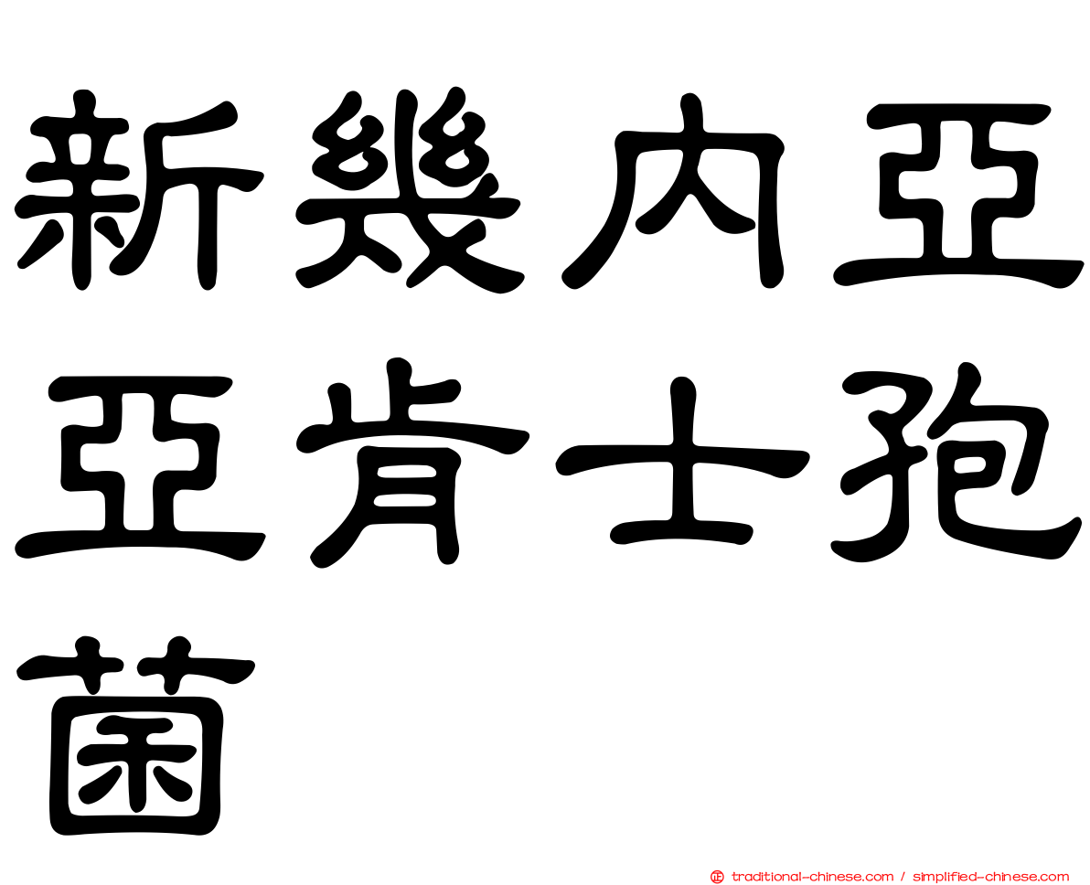新幾內亞亞肯士孢菌