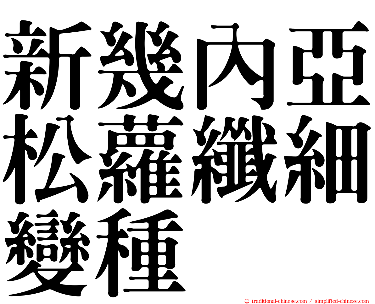 新幾內亞松蘿纖細變種